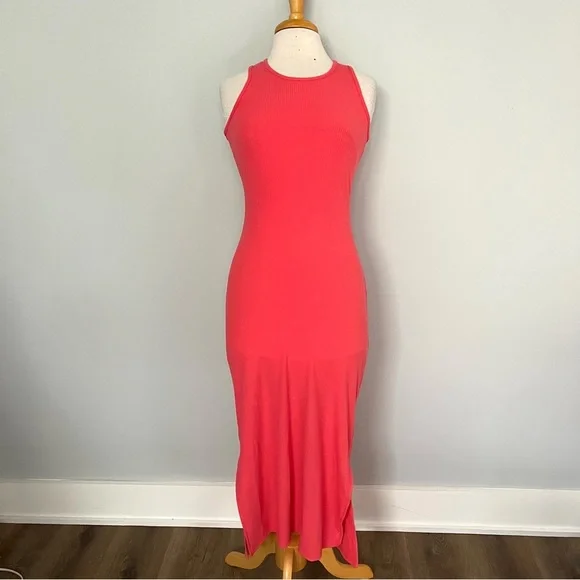 Beeson River | Dresses | Beeson River Hot Pink Sleeveless Ribbed Maxi Dress  Size M | Poshmark